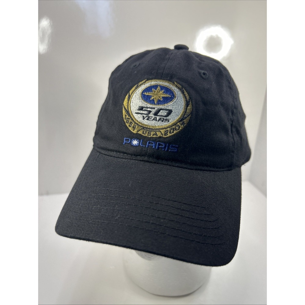 Polaris 50 Years Strapback Hat Black One Size Adjustable (2004)